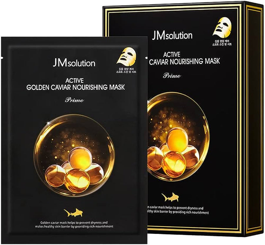 JMsolution Active Golden Caviar Nourishing Mask Prime 1Box (10 PCS)