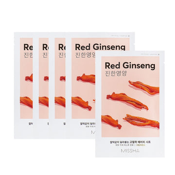 MISSHA Airy Fit Sheet Mask (Red Ginseng) 5 Pack