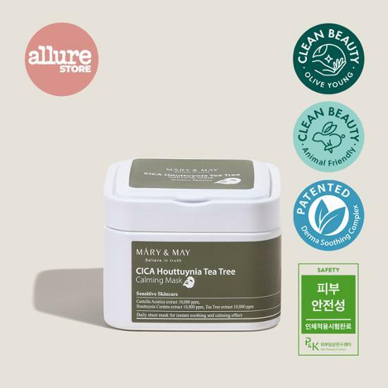 Mary&May CICA Houttuynia Tea Tree Calming Mask for instant soothing & calming effect (30pcs) - Mary & May - Korea Beauty Plaza