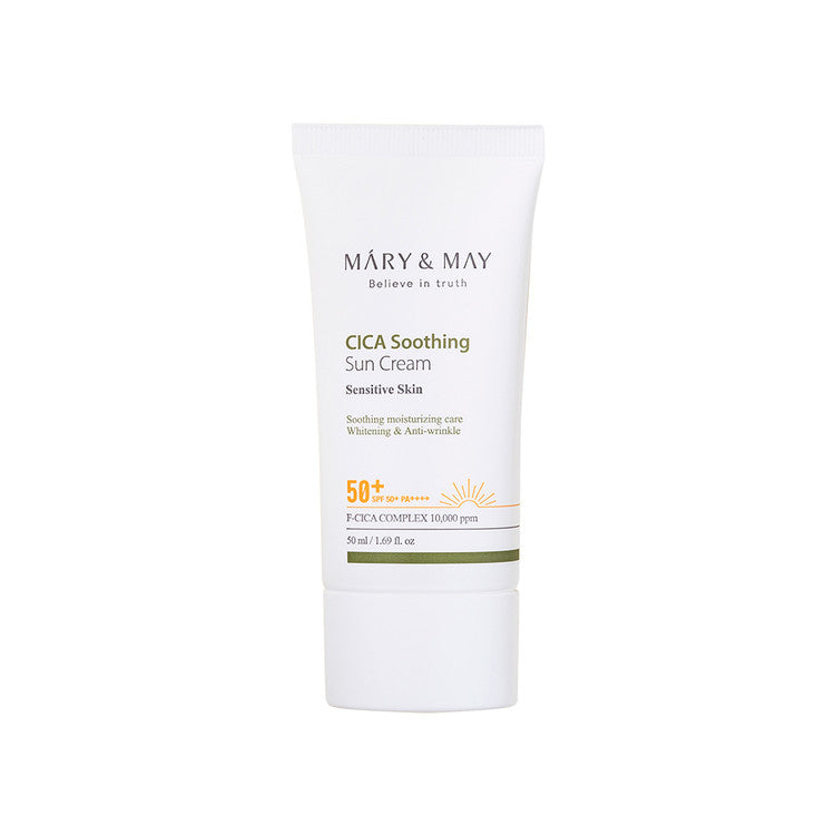 Mary & May Cica Soothing Sun Cream for Sensitive Skin - Mary & May - Korea Beauty Plaza