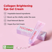 TOCOBO Collagen Brightening Eye Gel Cream 30ml - TOCOBO - Korea Beauty Plaza