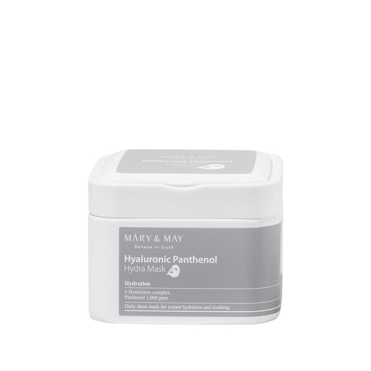 Mary & May Hyaluronic Panthenol Hydra Mask For instant hydration & soothing (30pcs) - Mary & May - Korea Beauty Plaza