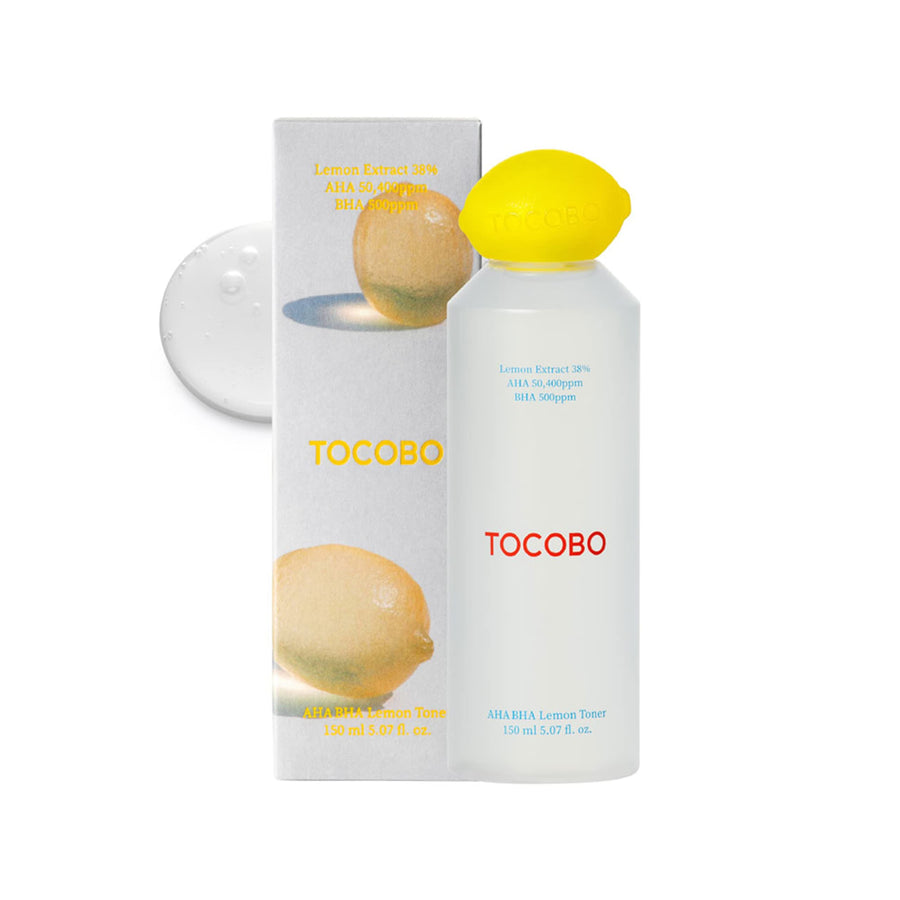 TOCOBO AHA BHA Lemon Toner 150ml for clear, smooth skin - TOCOBO - Korea Beauty Plaza
