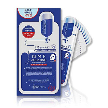 Mediheal N.M.F. Aquaring Ampoule Mask 10 PCS (1 Box) - For moisturizing & Firming