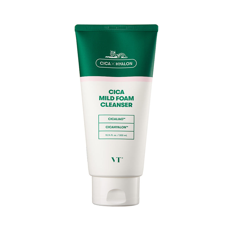 VT Cosmetics Cica Mild Foam Cleanser 300ml - VT cosmetics - Korea Beauty Plaza