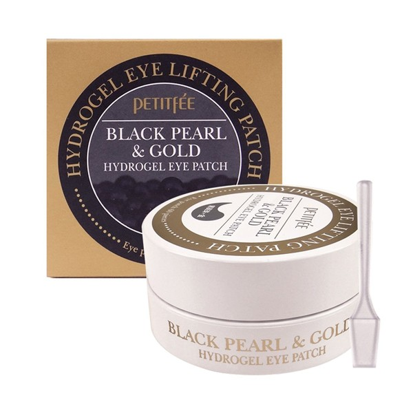 Petitfee Black Pearl & Gold Hydrogel Eye Patch (60pcs) - Petitfee - Korea Beauty Plaza