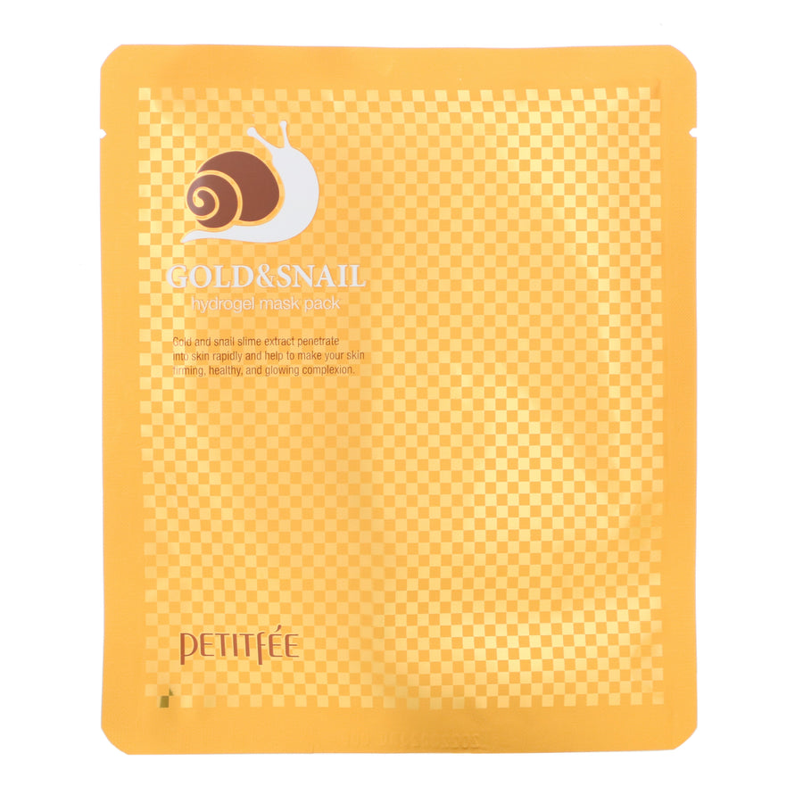 Petitfee Gold & Snail Hydrogel Mask Pack For Healthy Glow - Petitfee - Korea Beauty Plaza