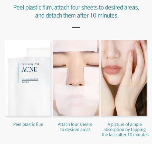 Pyunkang Yul Acne Facial Cleanser Set (Cleanser 120ml + Acne Spot Patch + Acne Dressing Mask Pack) - Pyunkang Yul - Korea Beauty Plaza